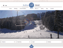 Tablet Screenshot of hotel-rodina.com